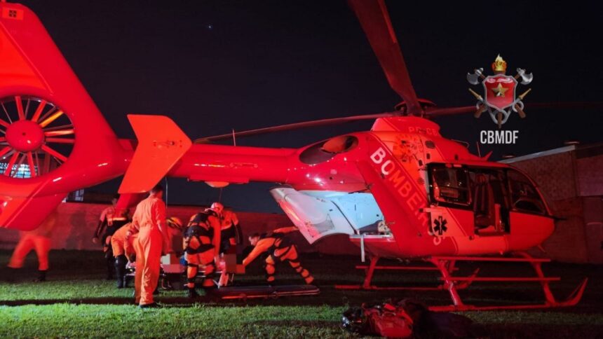 Homem fica com o braço preso em máquina impressora em Ceilândia