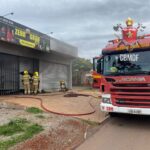 Incêndio em distribuidora de bebidas na Ponte Alta