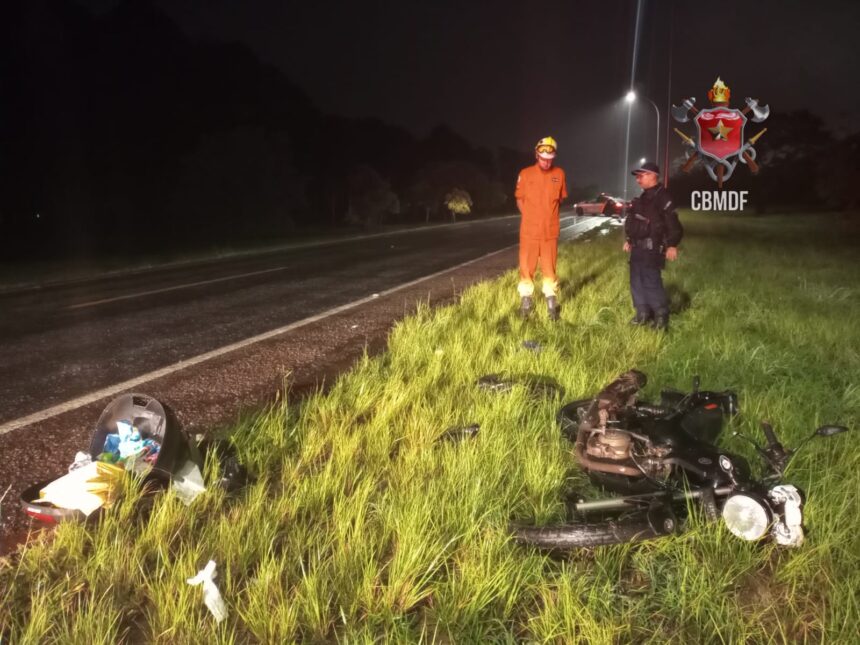 Motociclista tem perna amputada após acidente em Sobradinho