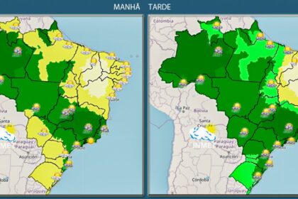 Noite de Natal pode ser chuvosa na maior parte do país