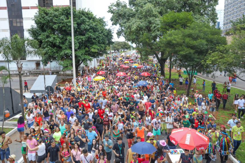 Folia de rua de Brasília começou com desfiles do Galinho e da Aruc