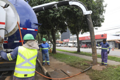 GDF inicia utilização de sistema mecanizado para desobstrução de galerias