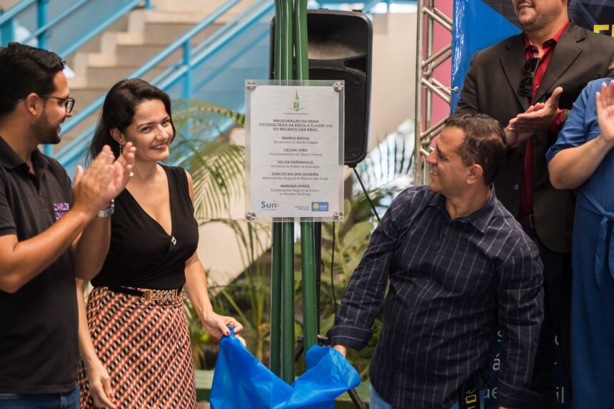 Escola Classe 510 do Recanto das Emas inaugura estação de energia renovável