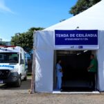 Atendimento a pacientes com suspeita de dengue é reforçado com nova tenda em Ceilândia