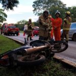 Colisão envolvendo carro e moto deixa motociclista ferida na Asa Sul