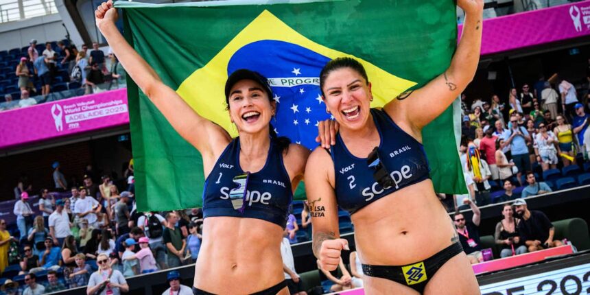 Carol Soberg e Rebecca faturam  bronze no Mundial de vôlei de praia