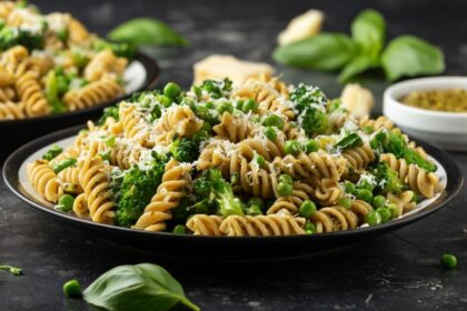 Imagem de um prato de salada macarrão