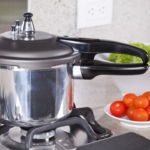 Fotografia de uma panela de pressão