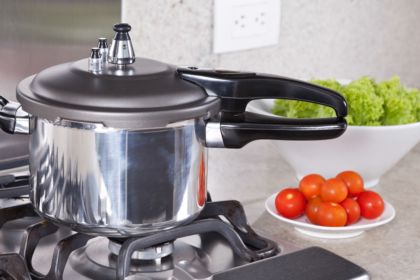 Fotografia de uma panela de pressão
