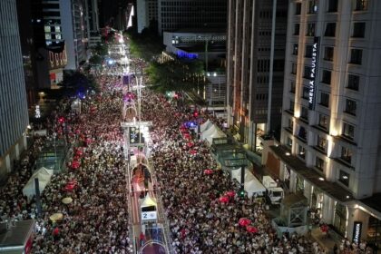 Réveillon na Avenida Paulista teve música e fogos silenciosos