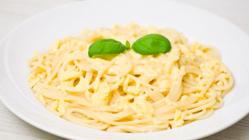 Fotografia de um macarrão