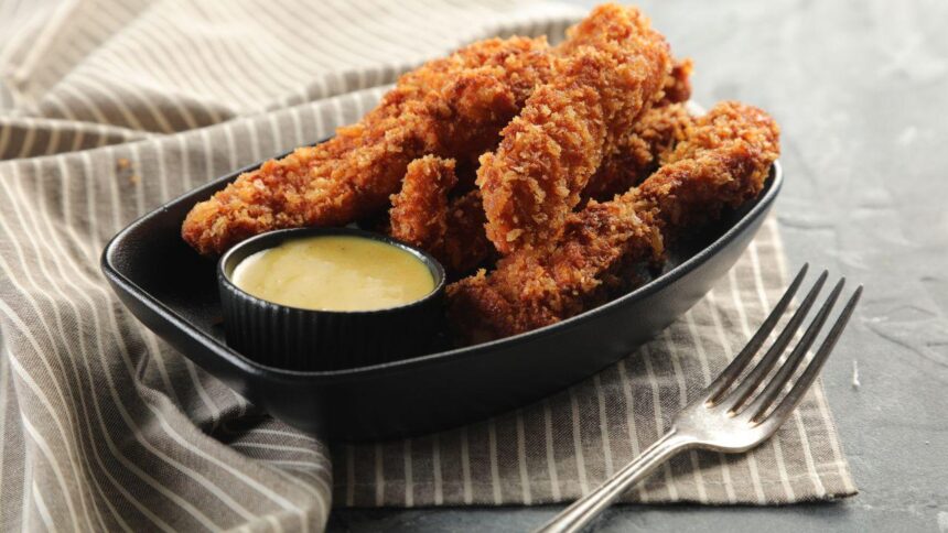 foto de frango empanado
