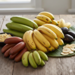 Cada tipo de banana tem textura e sabor específicos, ideais para preparações doces ou salgadas