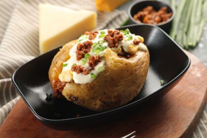 Imagem de uma batata recheada