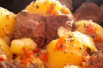 Carne na panela de pressão