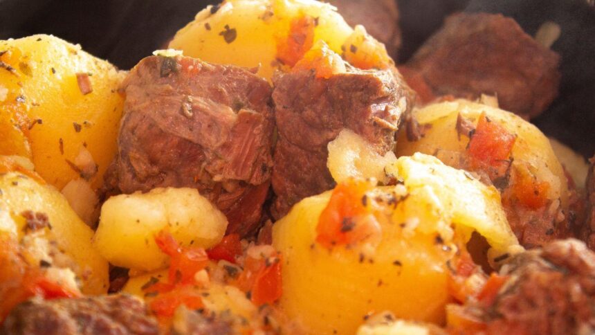 Carne na panela de pressão