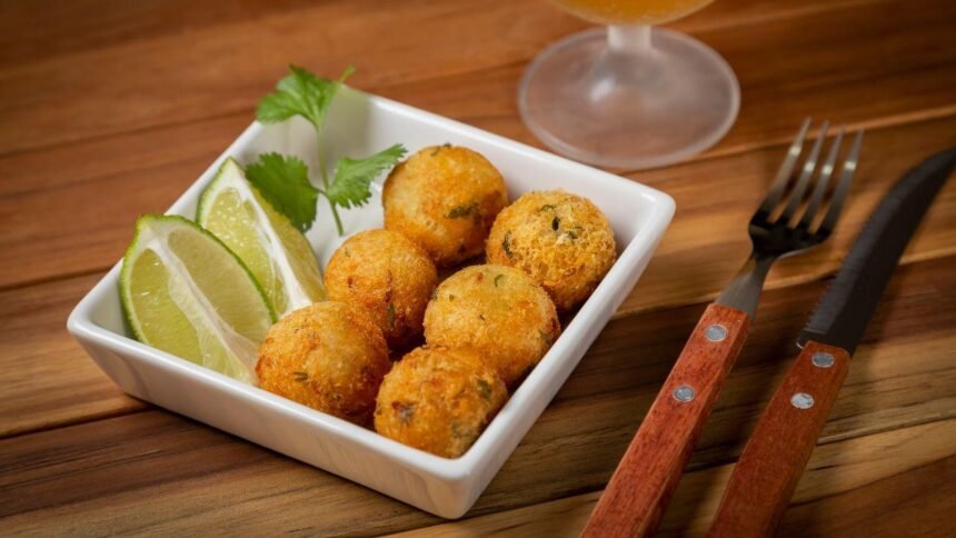 Imagem de uma porção de bolinho