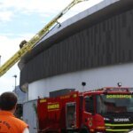 Incêndio no Velódromo do Rio é controlado; pista não teve impacto