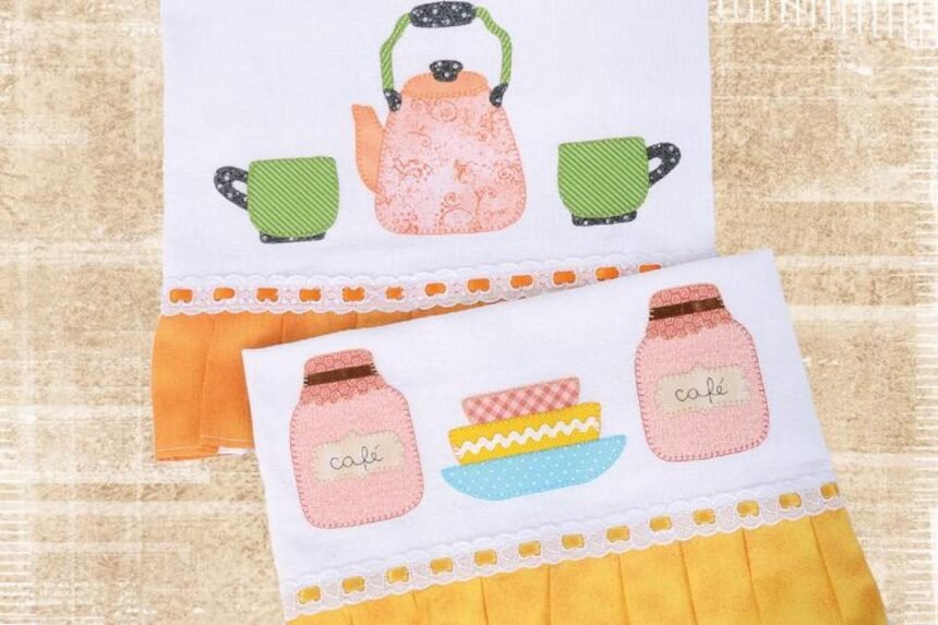 Personalizar panos de prato é uma forma fácil de dar mais charme à cozinha