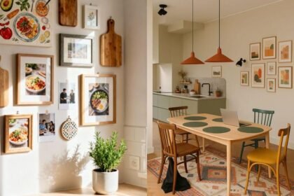 Cozinhas com quadros pendurados