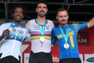 Lauro Chaman é ouro em etapa a Copa do Mundo de ciclismo de estrada