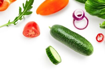 Pepinos e tomates