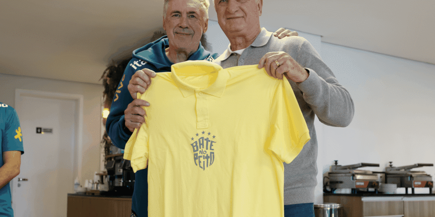 Pentacampeão com a seleção, Felipão é homenageado na Granja Comary