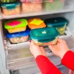 alimentos armazenados na geladeira