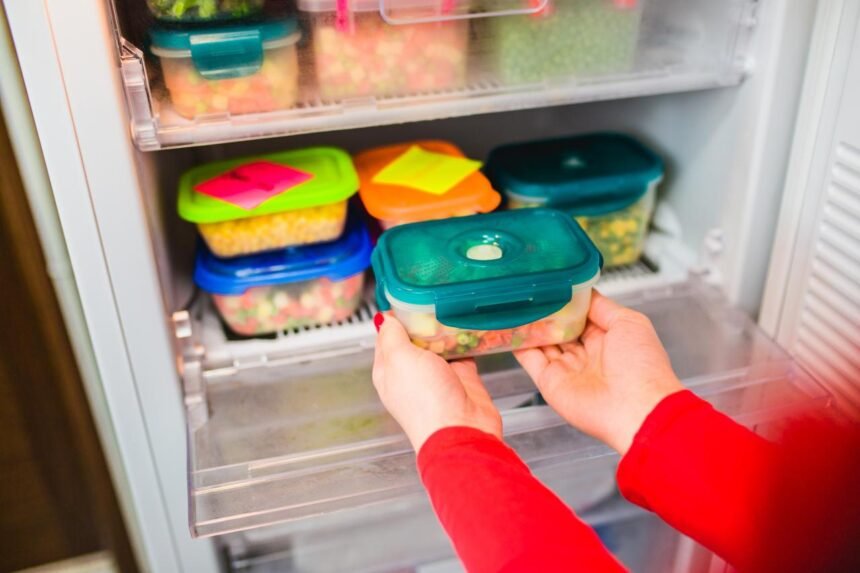 alimentos armazenados na geladeira