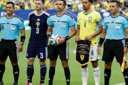 CBF envia ofício contestando gol anulado de Vini Jr. contra Escócia