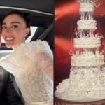 Casamento de Elisa e Alexandre na França tem bolo gigante; veja