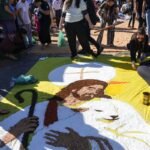 Jovens no DF se unem por tapetes de Corpus Christie “jejum” de telas
