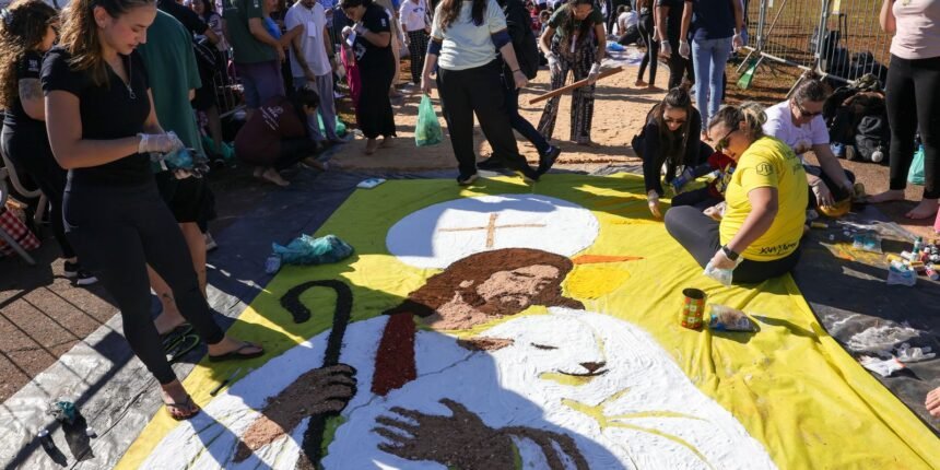 Jovens no DF se unem por tapetes de Corpus Christie “jejum” de telas