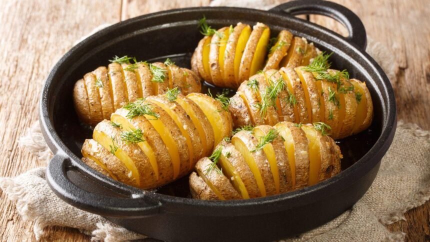 Imagem de batatas assadas