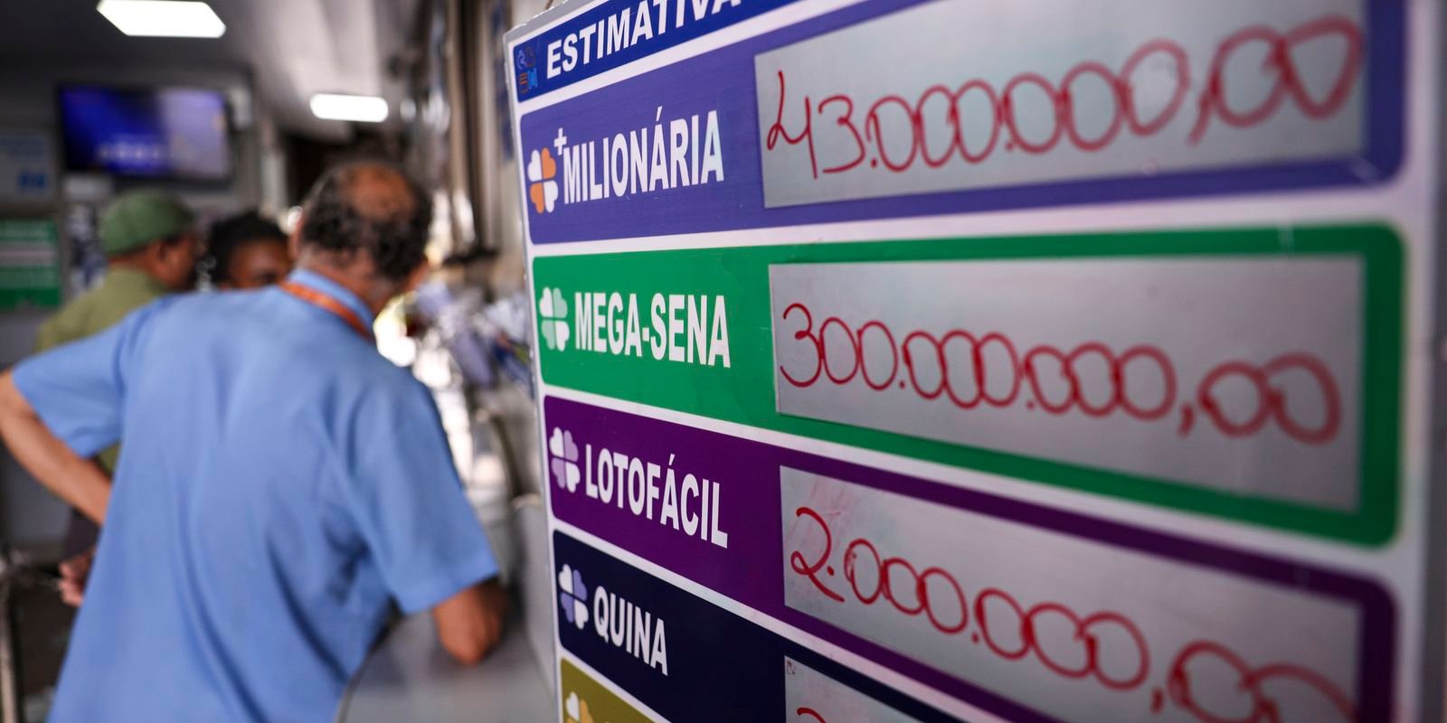 Mega-sena acumula para R$ 45 milhões; confira os números